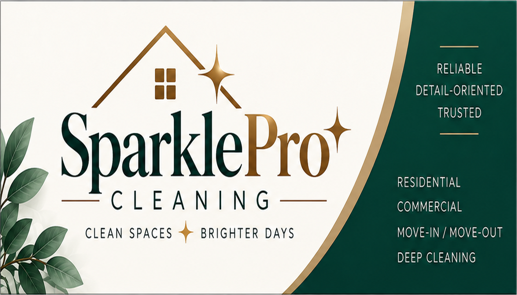 SparklePro Cleaning services and brand design